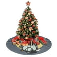 thumbnail image 4 of XMXY Halloween Christmas Tree Skirt, Skeleton Ride Holiday Party Indoor Decorations Ornaments, 36 Inch, 4 of 5