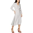 thumbnail image 1 of I.N.C Robe Chemise Rayée pour Femmes, Blanche, 0, 1 of 1