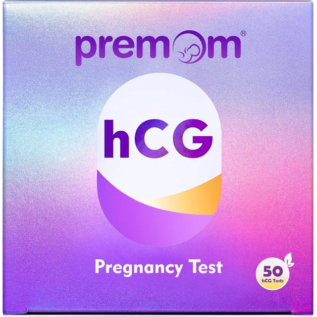 Premom hCG Early Detection Test Strips, 50 Count