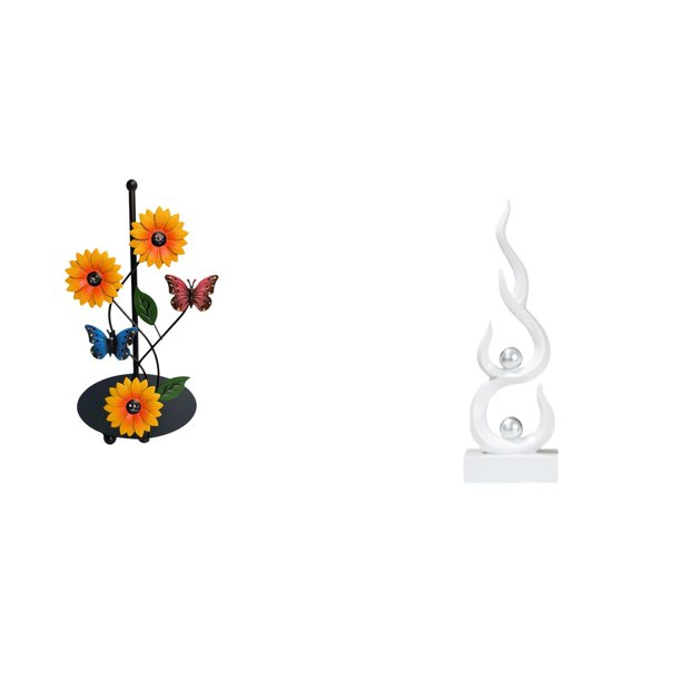 Soporte de papel higiénico,Porta toallas de papel de encimera,Portarrollos de cocina de pie para toallas de papel,Escultura abstracta de fuego,Estatua de arte abstracto,adorno decorativo para