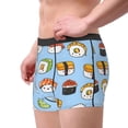 thumbnail image 5 of Salouo Kawaii Sushi Print Men's Boxer Briefs,Breathable Underwear Elastic Waistband Briefs for Men -Small, 5 of 8