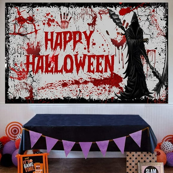 RKSTN Halloween Decorations Halloween Banners Decorative Photo Backgrounds Halloween Decoration Supplies Events Outdoor Party Supplies Halloween Decor