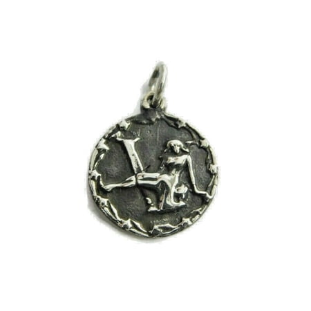 Virgo Horoscope Zodiac Sign Unisex Pendant .925 Sterling Silver!!!