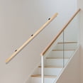 thumbnail image 3 of 2.13m/7ft Premium Pine Wood Stair Handrail with Anti-Slip Design for Safety, 3 of 10
