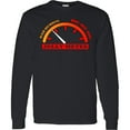 thumbnail image 3 of Inktastic Christmas Jolly Meter Bah Humbug Long Sleeve T-Shirt, 3 of 5