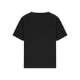 thumbnail image 4 of Inverlee Linen Basic Tees Tops for Women Crewneck Short Sleeve Blouses Casual Loose Fit Everyday Soft Breathable Shirts Black M, 4 of 5