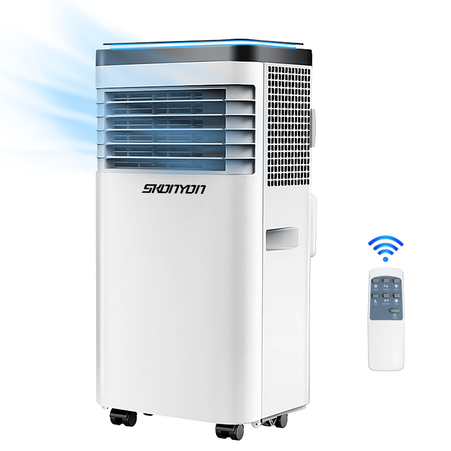 SKONYON 8,000 BTU (ASHRAE) 3in1 Portable Air Conditioner with Cool Dehum Fan Sleep Mode