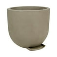 thumbnail image 2 of Ecobo 17.7 inches Eco-Friendly Round Pot Planter Decora Indoor/Outdoor use, Durable, Versatile & Lightweight, Designed by Brazilian Artisans, Contemporary All-Weather Design –Beige, 2 of 3