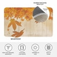 thumbnail image 4 of Orange Botanical Fall Doormat Outdoor Entrance 16"x24", Thanksgiving Maple Leaf Vintage Absorb Moisture Dirt Door Mats, Non-Slip Rubber Backing Floor Mats Indoor, Low-Profile Front Door Rugs, 4 of 9