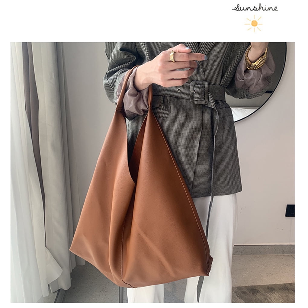 Langgg Sac Fourre-Tout en Cuir Souple 2020 Lit Souple Grande