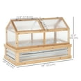 thumbnail image 3 of Outsunny Polycarbonate Cold Frame, Raised Garden Bed Greenhouse, 3 of 10