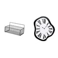 thumbnail image 1 of Cesta de almacenamiento,Cesta organizadora de almacenamiento de cocina colgante de alambre,Organizador de pared para baño con cesta de almacenamiento de alambre,Reloj de pared,Reloj de pared, 1 of 8
