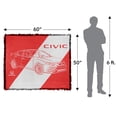 thumbnail image 2 of Honda Auto Blanket, 50'x60' Civic Car and Logo Woven Tapestry Cotton Blend Fringed Throw Blanket, 2 of 6