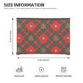 thumbnail image 3 of Susaid Christmas Plaid Flower Print Makeup Mini Bags for Women Multi Color Cosmetics Bag Travel Toiletry Bag Pencil Pouch Blank Makeup Bags with Zipper, 3 of 7