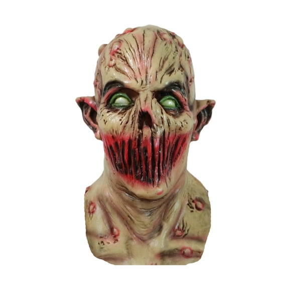 Mask Horror Latex Full Head Halloween for Masquerade Party Haunted House Spooky Events
