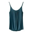 thumbnail image 4 of MESSUEN Camisole Tops for Women Tank with Built in Bra for Women Crew Neck Camisole Tank for Built in Bras Shelf Bra Padded Tanks Fit Womens Summer Shirts Womens Shirts Casual Green 3XL, 4 of 7