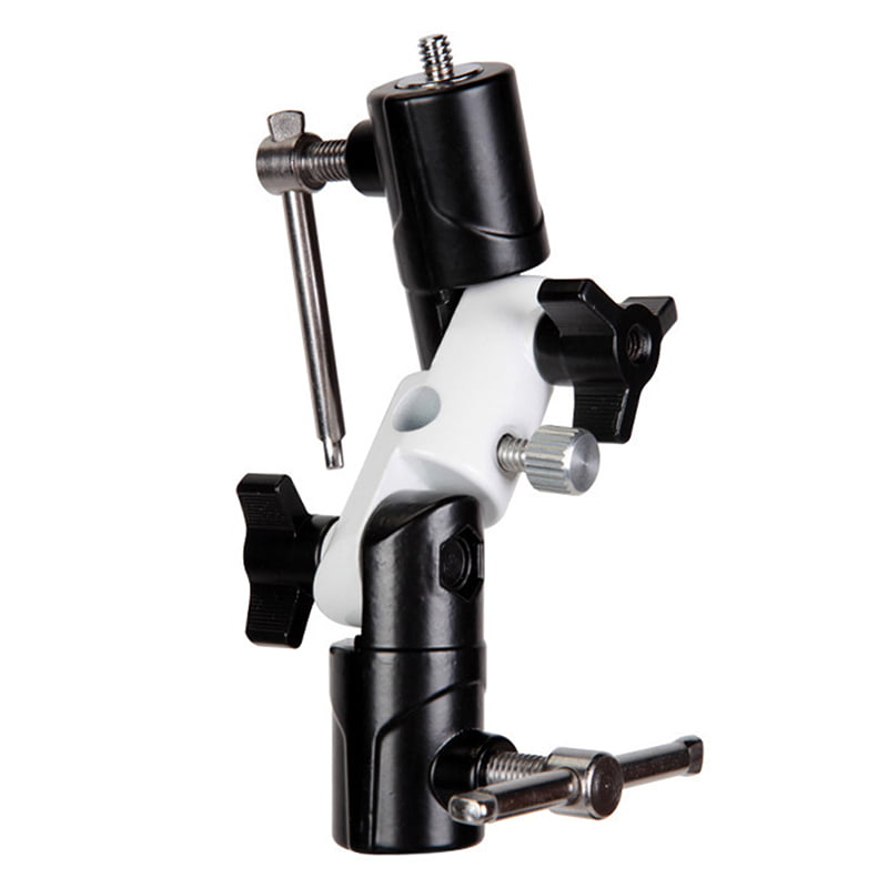 U-shape Type Swivel Flash Bracket for Umbrella Holder Light Stand Adapter Nikon and Canon Speedlight 