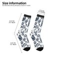 thumbnail image 2 of Fuzoiu Chicken And Fish Print Kids Socks For Boys Girls,Grip Crew Socks with Non Slip,Lightweight Stretch Crew Socks,Toddlers Crew Boot Socks, 2 of 5