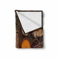 thumbnail image 2 of Spice Soft Flannel Fleece Throw Blanket, Peppers Cardamom Chili Cinnamon Cloves Garlic Turmeric and Others in a Wooden Box, Cozy Plush for Indoor and Outdoor Use, 50" x 60", Multicolor, by Ambesonne, 2 of 6