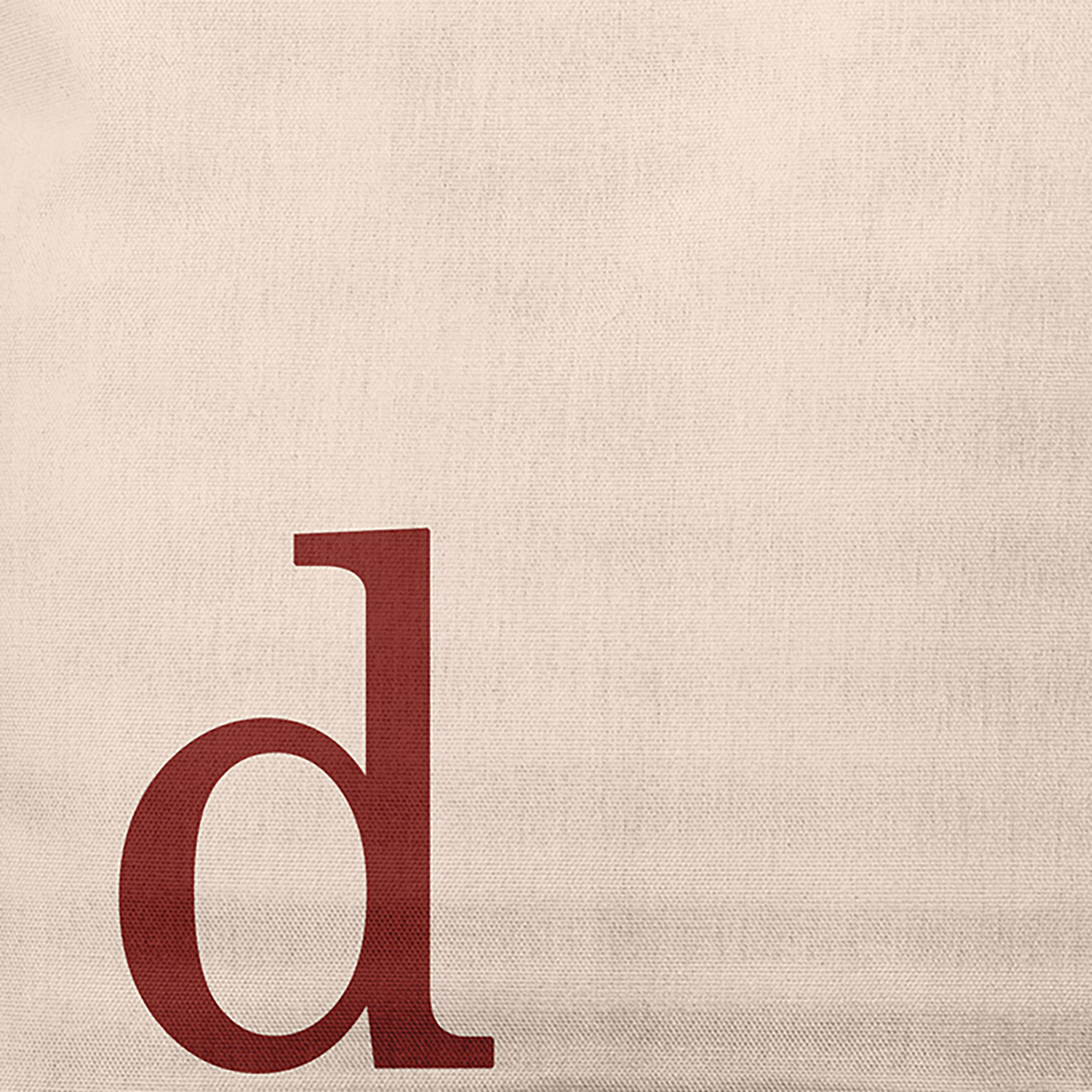 Simply Daisy 16" x 16" Modern Monogram Indoor/Outdoor Polyester Throw Pillow, Maple Red