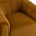 thumbnail image 6 of Rune Modern 360-Degree Swivel Barrel Club Chair, Velvet Upholstered Accent Chair, Turmeric, 6 of 8