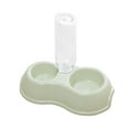 thumbnail image 4 of 2 in 1 Pets Water and Food Bowl Set, Feeder Automatic Waterer Bottle Pet Feeding Green, 4 of 8