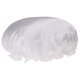 thumbnail image 3 of Envoltura del pelo del capo del sombrero del sueño del de la seda pura de las mujeres elegantes para el cuidado del cabello largo Blanco Yuyangstore gorro de seda para dormir, 3 of 8