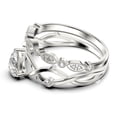 thumbnail image 4 of Boho & hippie 1.60 Carat Pear Cut Diamond Moissanite Unique Engagement Ring, Wedding Ring, Inspired And Branch Ring in 925 Sterling Silver With 18k White Gold Plating, Bridal Ring Set, 4 of 4
