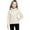 Beige, variant on Kid Girl's Packable Puffer Jacket Short Down Coat Full-Zip Hooded Quilted Insulated Warm Winter Coat Lightweight Outerwear for Hiking Travel