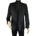 thumbnail image 5 of Men's Velvet Sports Coat Grammy Amy Award By BASSIRI , LEONARDI J1042 Black, 5 of 10