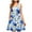 Blue, variant on Women Dress Summer Summer Dresses Women Women's Casual Plus-size Sleeveless Round Neck Short Floral Dress Blue XL