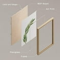 thumbnail image 2 of PixonSign 4 PCS Framed Wall Art Set Dark Green Pastel Palm Leaf Prints Variety Nature Wilderness Plant Art Floral Botanical Tree Vine Leaves Posters Modern Artwork Wall Décor - 12"x16" Natural, 2 of 5