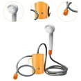 thumbnail image 6 of figatia Portable Outdoor Shower Set Electric Shower Compact with Suction Cup with Hose Camping Shower Pump for Campervan Orange no, 6 of 8