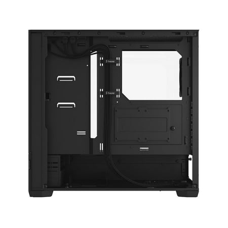 Fractal Design - Pop Air Black TG ATX High-Airflow Clear Tempered Glass Window Mid-Tower PC Case - Black