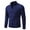 Blue, variant on Fall Sweaters For Men New Zipper High Neck Solid Color Fashionable Knitted Mens Warm Sweaters,Blue,L