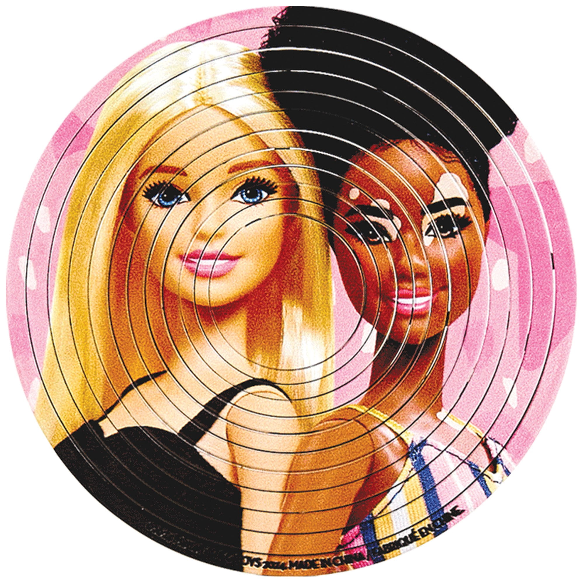 Spin Flip Puzzle: Barbie Glam Girls - 12 Rings - 2-In-1: Double-Sided Puzzle, Spin-Flip-Solve, 360 Degress Of Puzzling, Licensed, Adults & Kids 8+