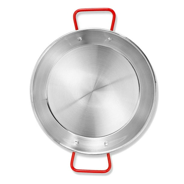 Fovolat Everyday Pan Stainless Steel Everyday Pan with Double Ear AntiScald Ear Handle Easy to