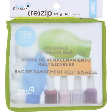 Blue Avocado Zip Travel Bag Quart Size Green Blue Avocado Zip Travel Bag Quart Size Green