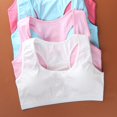 thumbnail image 1 of Cotton Teenage Girl Underwear Puberty Vest Student Cartoon Printed No Steel Bras Kids Harness Training Bra for GirlsWhite He Qiyong unisex, 1 of 1