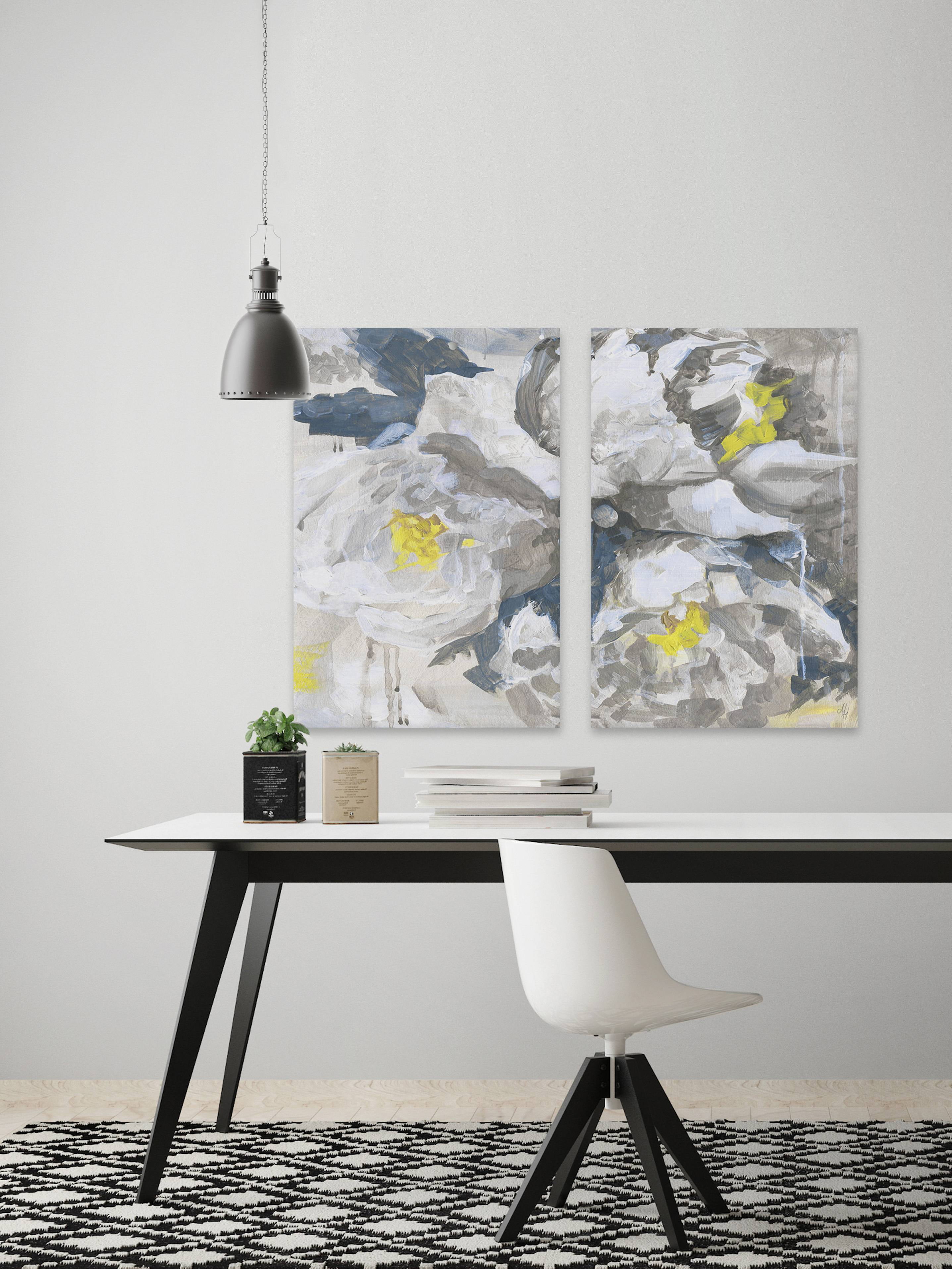 Marmont Hill White Peony V Diptych