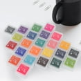 thumbnail image 4 of Sonew Scrapbook Ink Pad,24 Colors DIY Cute Colorful Ink Pad Stamp Inkpad for Rubber Stamp Scrapbook Decoration, Ink Pad for Rubber Stamp, 4 of 8