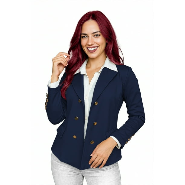 Saco de botones formal marino chico