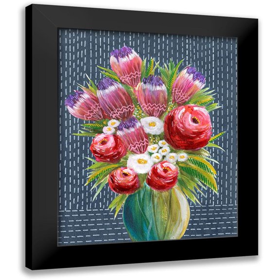 Moore, Regina 15x18 Black Modern Framed Museum Art Print Titled - Bashful Bouquet I