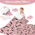 thumbnail image 3 of Pink Border Collie Dog and Flower Floral Toddler Nap Mats for Kids Preschool,Sleeping Mat Bag or Kids,Toddler Sleeping Bag,Toddler Nap Mat or Daycare, 3 of 6