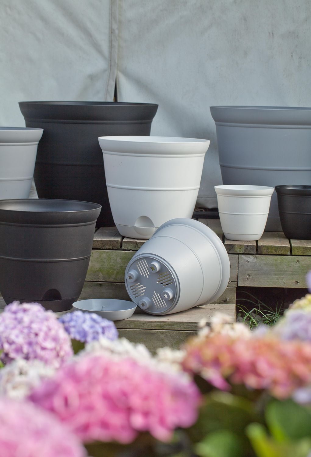 Hometrends Cache-pot auto-irrigant de 38,1 cm Cache-pot auto-irrigant de 38,1 cm