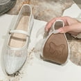 thumbnail image 4 of CHICVOMEY Lace Mesh Mary Jane Shoes for Women Casual & Work Walking Mary Jane Flats Ballet Flats with Buckle Fashion Ballet Flats for Women, 4 of 6