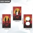 thumbnail image 4 of Switch Panel Switch Decoration 2.76x4.53x0.28 Inches Duplex Outlets Switch Plate Wall Plates Living Room Kitchen Bedroom Study Switches Red Western Cowboy, 4 of 8