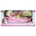 thumbnail image 4 of Juego de bañera Doll JC Toys La Newborn de 12,5 cm con canastilla de 10 piezas, 4 of 5