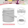 thumbnail image 2 of Uxcell Flat Drawstring Cord Replacement Soft Cotton Hoodie String Cords Grey 10mm x 27 Yd, 2 of 6