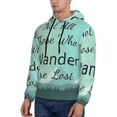 thumbnail image 2 of Bingfone Not All Those Who Wander Are Lost1 Men'S Drawstring Hoodie Long Sleeve Pocket Sweatshirts-X-Large, 2 of 9